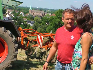 Bent Over The Tractor Mature Village Slut Gets Nailed From Behind